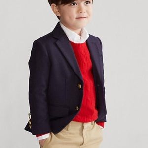 POLO RALPH LAUREN Wool Brass-Button Sport Blazer